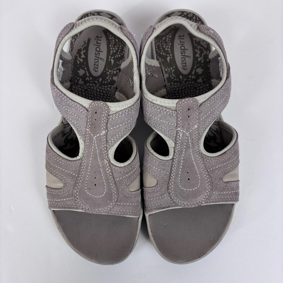 Easy Spirit Highline Leather Sandals Wedge Slip On Slingback Lightweight 10 - Picture 5 of 15